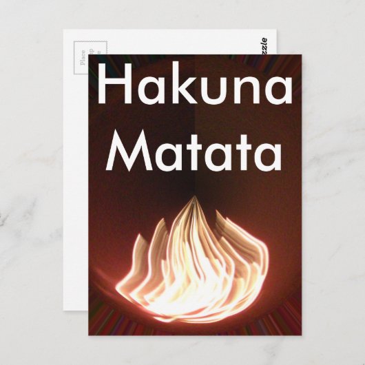 Prachtige Abstracte Flame Art Print Briefkaart (Voorkant / Achterkant)