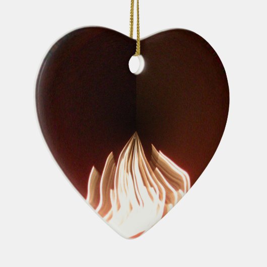 Prachtige Abstracte Flame Art Print Keramisch Ornament (Rechts)