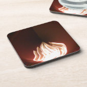 Prachtige Abstracte Flame Art Print Onderzetter (Linkerzijde)