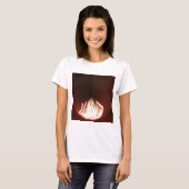 Prachtige Abstracte Flame Art Print T-shirt (Voorkant volledig)