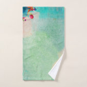 Prachtige Abstracte Floral Waterverf Patroon Bad Handdoek (Handdoek)