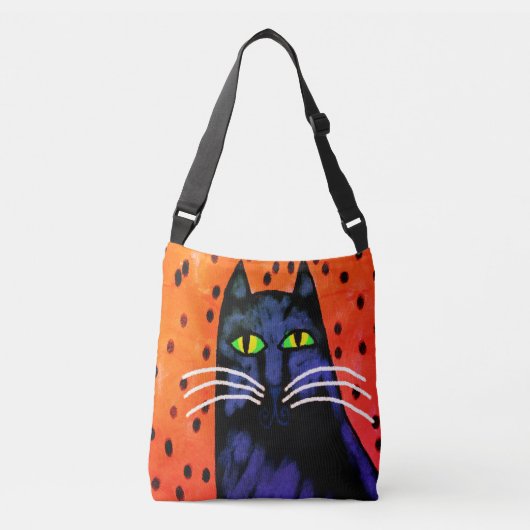 Prachtige Abstracte kunst Cat Canvas tas (Voorkant)