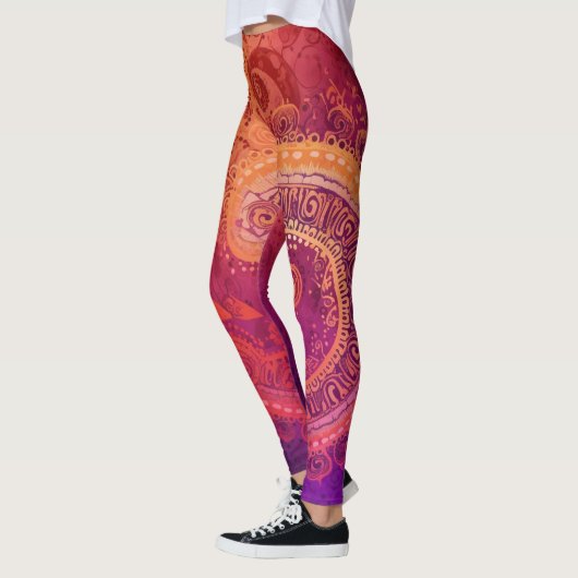 Prachtige Abstracte kunst Leggings (Links)