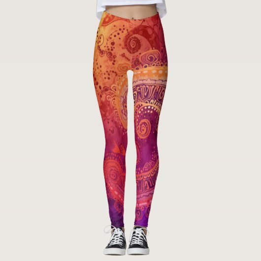 Prachtige Abstracte kunst Leggings (Voorkant)