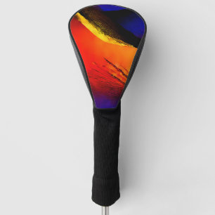 Prachtige Abstracte kunst op donkere achtergrond Golfheadcover