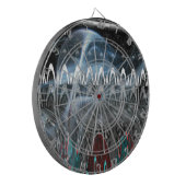 Prachtige Abstracte kunstprint Dartbord (Voorkant Links)