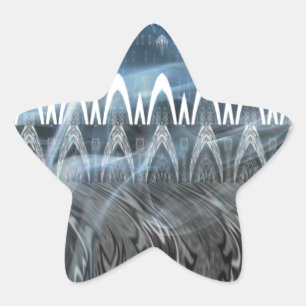 Prachtige Abstracte kunstprint Ster Sticker