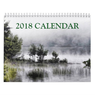 Prachtige Abstracte kunstschildering van het lands Kalender