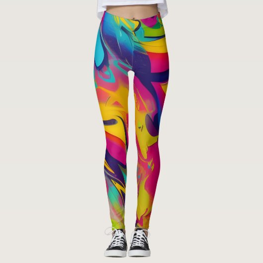 Prachtige abstracte Leggings voor design (Voorkant)