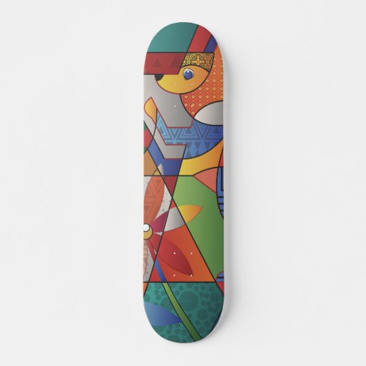 Prachtige Abstracte skateboard (Voorkant)