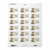 Prachtige adresetiketten schattig etiket (Full Sheet)
