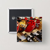 Prachtige akoestische gitaar vierkante button 5,1 cm (Voorkant /achterkant)