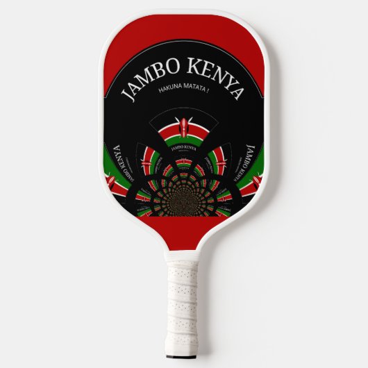 Prachtige Amazing Fun Kenya Stylish Flag Pickleball Paddle (Achterkant)