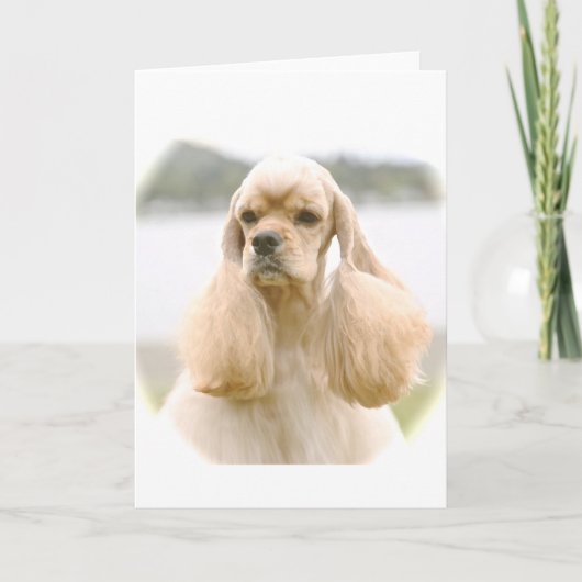 Prachtige Amerikaanse Cocker Spaniel Kaart (Voorkant)