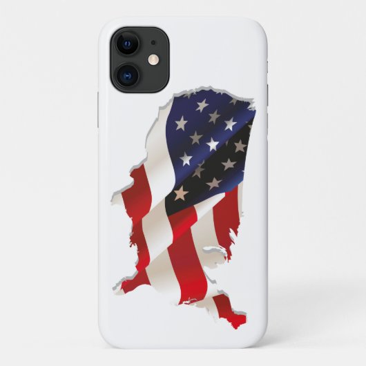 Prachtige Amerikaanse vlag: iPhone-draagtas met pl Case-Mate iPhone Case (Achterkant)