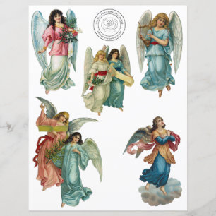 Prachtige Angels Fussy Cut-scrapbook