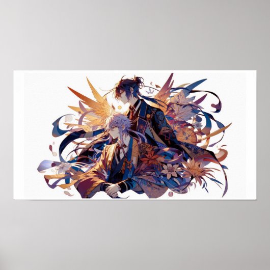 Prachtige anime kunst muur decor poster (Voorkant)