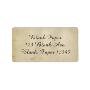 Prachtige Antiek, diepgewortelde papieren 1800-inc Etiket