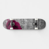 Prachtige antiek, roze roos verfsplaat skateboard (Horizontaal)