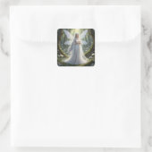 Prachtige April Diamond Fairy Vierkante Sticker (Tas)