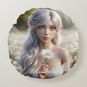 Prachtige aprilfee in Daisies Rond Kussen