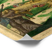 Prachtige arbeid van de  Wereldkaarten van de kuns Poster (Hoek)