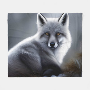 Prachtige Arctic Fox Fleece Deken