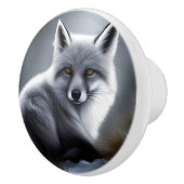 Prachtige Arctic Fox Keramische Knop (Rechts)