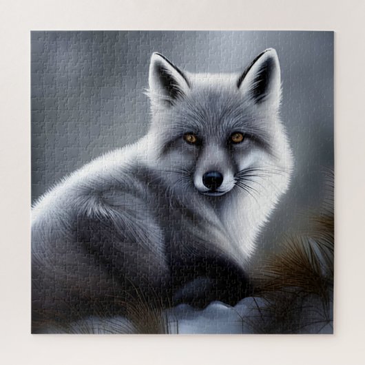 Prachtige Arctic Fox Legpuzzel (Verticaal)