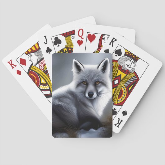 Prachtige Arctic Fox Pokerkaarten (Achterkant)