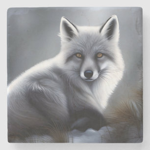 Prachtige Arctic Fox Stenen Onderzetter