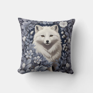 Prachtige Arctic Fox William Morris geïnspireerd Kussen