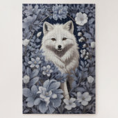 Prachtige Arctic Fox William Morris geïnspireerd Legpuzzel (Verticaal)
