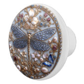 Prachtige Art Deco Libel Keramische Knop (Rechts)