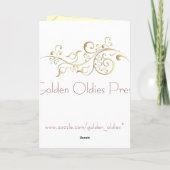 Prachtige Art Nouveau Wenskaarten Kaart (Achterkant)