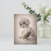 Prachtige Baby met Bonnet Briefkaart (Staand voorkant)
