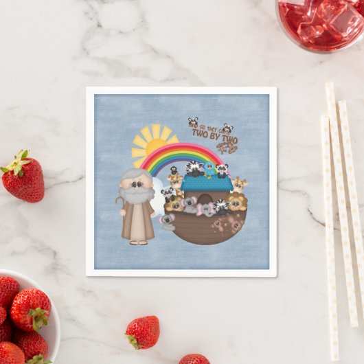 Prachtige Baby Noah’s Ark Servetten (Insitu)