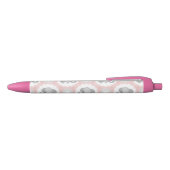 Prachtige Baby olifant in roze Zwarte Inkt Pen (Bovenkant)