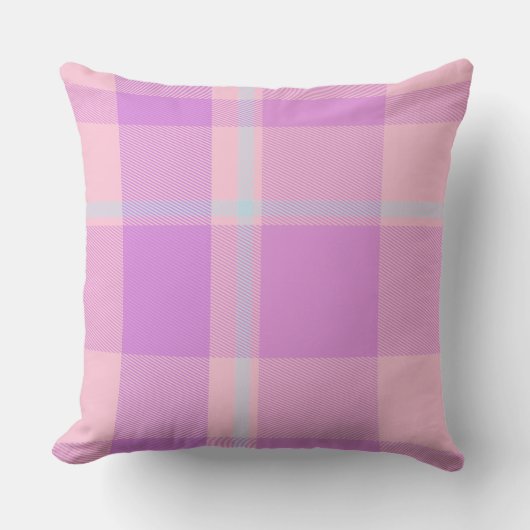 Prachtige Baby roze en Paarse patroonpatronen Kussen (Voorkant)