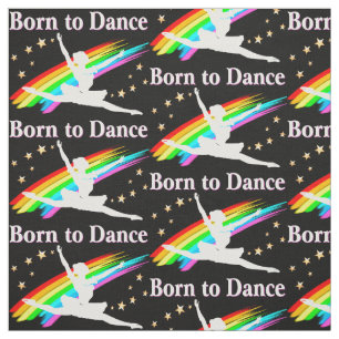 Prachtige Ballerina en Dancer Rainbow Fabric Stof