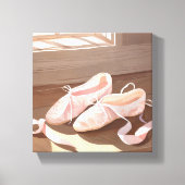 Prachtige balletschoentjes |  roze canvas afdruk (Voorkant)