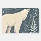 Prachtige Beer van kunstpolen Inpakpapier Vel (Voorkant 3)