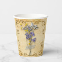 prachtige beige bloemen met naam