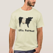 Prachtige Belted Galloway Steer Cutout T-Shirt (Voorkant)