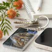 Prachtige Bengal Cat Sleutelhanger (Voorkant Rechts)