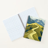 Prachtige bergweg notitieboek (Binnen)