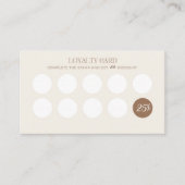 Prachtige bewerkbare Loyaliteit Visitekaartje (Voorkant)