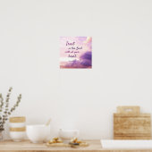 Prachtige bijbelse prijsopgave poster (Keuken)