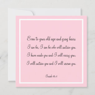 Prachtige Bijbelse Quote Isaiah 46:4