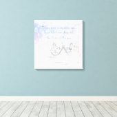 Prachtige bijbelverse geïnspireerde prijsprinses canvas afdruk (Insitu (Houten vloer))